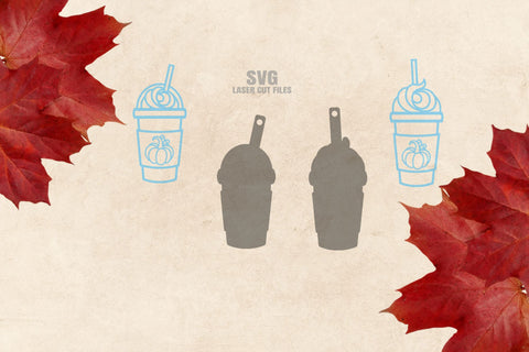 Coffee Earrings SVG Cut Files | Fall Pumpkin SVG SVG Cloud9Design 