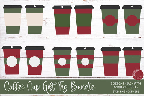Coffee Gift Tag Bundle-Gift Tag SVG-Christmas Tag SVG SVG Linden Valley Designs 