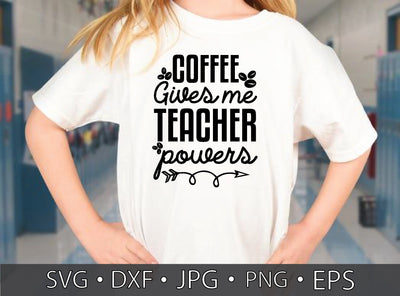 coffee gives me teacher powers SVG md faruk hossain 