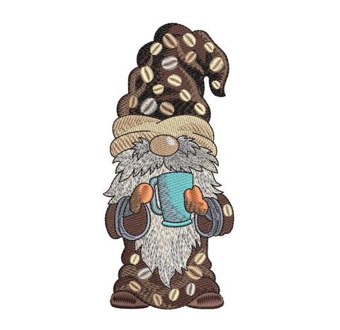 Coffee Gnome Embroidery/Applique DESIGNS ArtEMByNatalia 