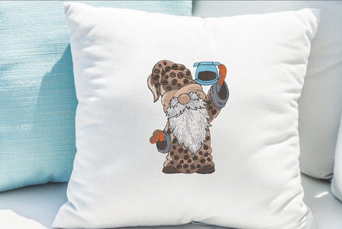 Coffee Gnome Embroidery/Applique DESIGNS ArtEMByNatalia 
