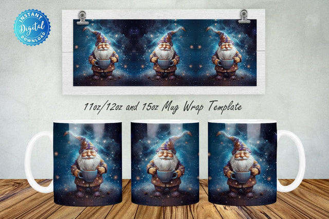 Coffee Gnome Milky Way 11, 12 & 15 Oz Mug Sublimation Sublimation Regulrcrative 