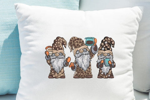 Coffee Gnomes Embroidery/Applique DESIGNS ArtEMByNatalia 