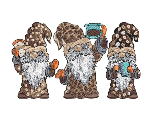 Coffee Gnomes Embroidery/Applique DESIGNS ArtEMByNatalia 