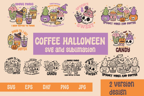 Coffee Halloween svg sublimation bundle SVG dadan_pm 
