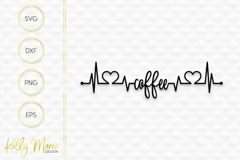 Coffee Heartbeat Lifeline Kelly Maree Design 