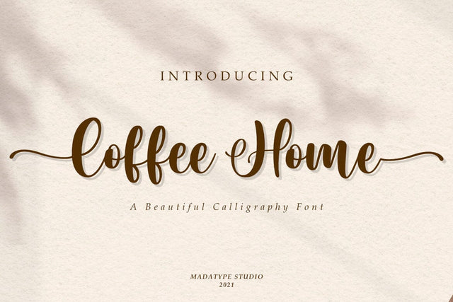Coffee Home Font Madatype Studio 