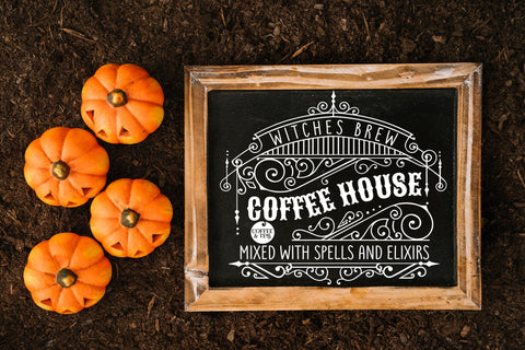 Coffee House, Halloween Kitchen Sign SVG SVG CraftLabSVG 
