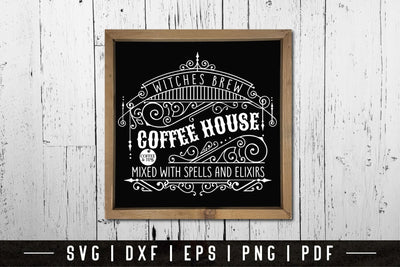 Coffee House, Halloween Kitchen Sign SVG SVG CraftLabSVG 