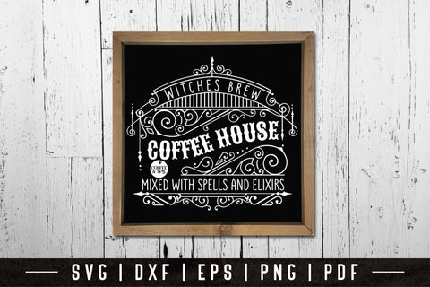 Coffee House, Halloween Kitchen Sign SVG SVG CraftLabSVG 
