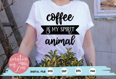 coffee is my spirit animal SVG md faruk hossain 