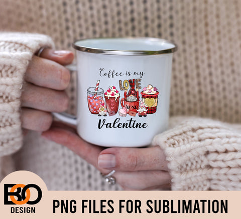 Coffee is my Valentine PNG , Valentines Day Sublimation PNG , Coffee, Sublimation Designs Downloads, Valentine png, Leopard, Cupid png Sublimation BOO-design 