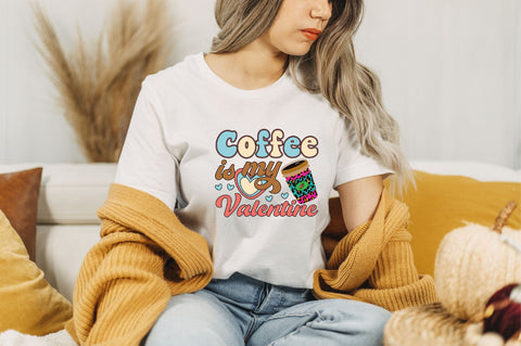 coffee is my valentine Sublimation SVGArt 