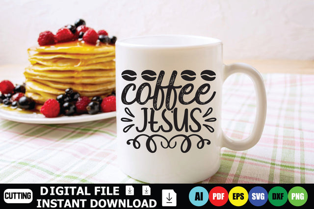 Coffee Jesus SVG Shahin alam 