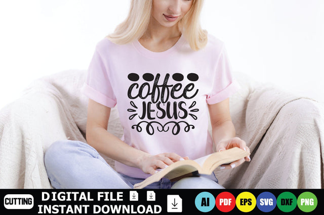 Coffee Jesus SVG Shahin alam 