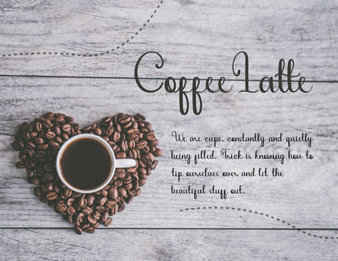 Coffee Latte Script Font inferno.studio3 