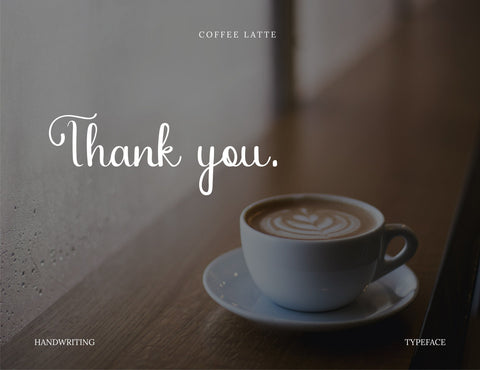 Coffee Latte Script Font inferno.studio3 