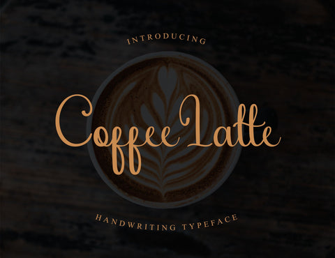 Coffee Latte Script Font inferno.studio3 