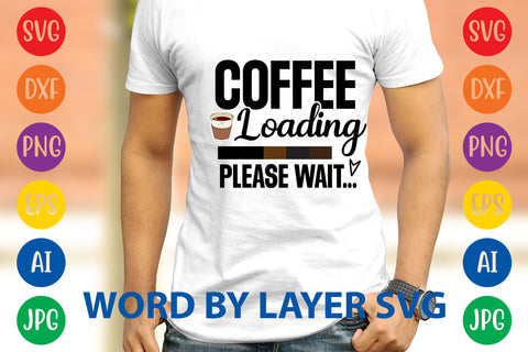 Coffee Loading Please Wait..., Coffee SVG Design SVG Rafiqul20606 