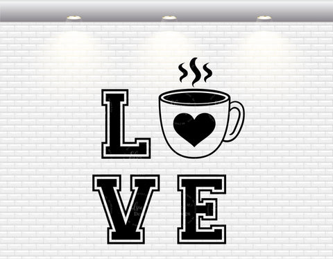 Coffee Love - SVG, PNG, DXF, EPS SVG Elsie Loves Design 