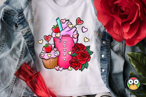 Coffee Love Valentine Sublimation Sublimation Owlsome.Designs 