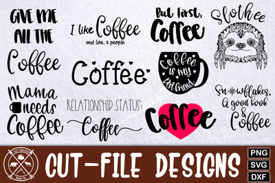 Coffee Lover Cut File Bundle SVG Last Frontier Design Co. 