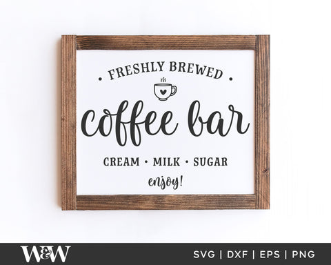 Coffee Lover SVG Bundle | Farmhouse Kitchen SVG SVG Wood And Walt 