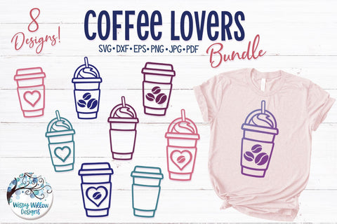 Coffee Lovers Bundle SVG Wispy Willow Designs 
