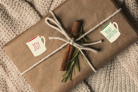 Coffee Lover's Christmas Stickers | Scrapbook & Journal Stickers Sublimation AlexandHer Digital Art 