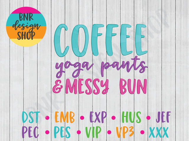 Coffee Machine Embroidery Design Embroidery/Applique BNRDesignShop 