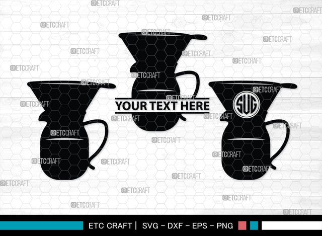 Coffee Maker Set Monogram, Coffee Maker Set Silhouette, Coffee Maker Set SVG, Coffee Maker Svg, Coffee Maker Set Svg, Coffee Svg, Coffee Maker Bundle, SB00167 SVG ETC Craft 