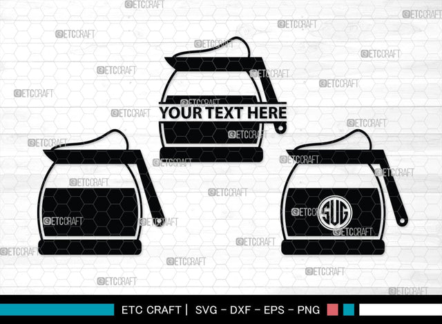 Coffee Maker Set Monogram, Coffee Maker Set Silhouette, Coffee Maker Set SVG, Coffee Maker Svg, Coffee Maker Set Svg, Coffee Svg, Coffee Maker Bundle, SB00167 SVG ETC Craft 