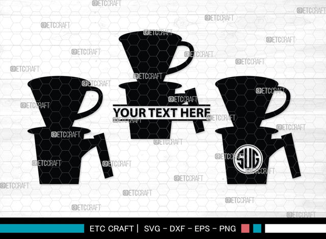 Coffee Maker Set Monogram, Coffee Maker Set Silhouette, Coffee Maker Set SVG, Coffee Maker Svg, Coffee Maker Set Svg, Coffee Svg, Coffee Maker Bundle, SB00167 SVG ETC Craft 