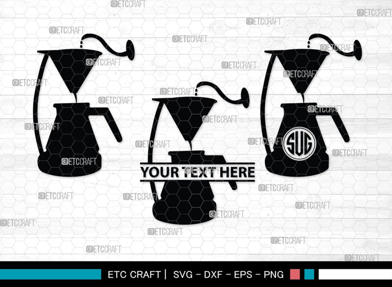 Coffee Maker Set Monogram, Coffee Maker Set Silhouette, Coffee Maker Set SVG, Coffee Maker Svg, Coffee Maker Set Svg, Coffee Svg, Coffee Maker Bundle, SB00167 SVG ETC Craft 