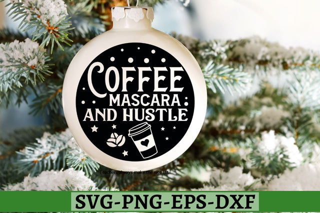 Coffee mascara and hustle SVG, Coffee mascara and hustle SVG DESIGNISTIC 