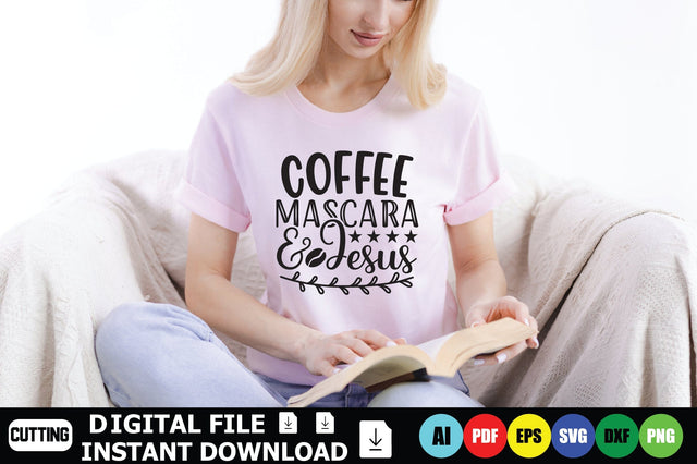 Coffee Mascara & Jesus SVG Shahin alam 