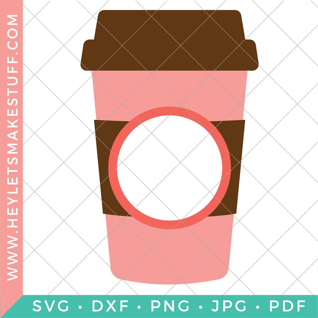 Coffee Monogram 1 SVG Hey Let's Make Stuff 