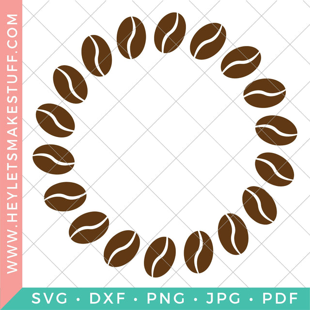 Coffee Monogram 2 SVG Hey Let's Make Stuff 