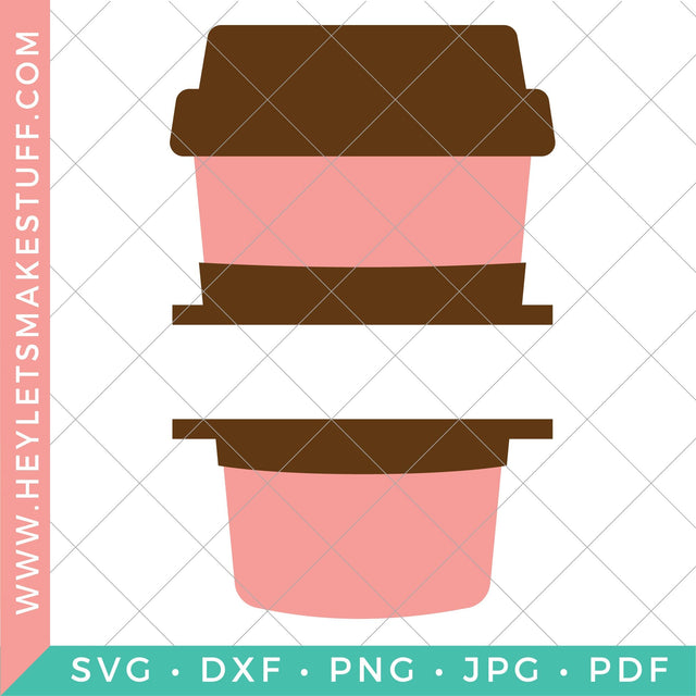Coffee Monogram 4 SVG Hey Let's Make Stuff 