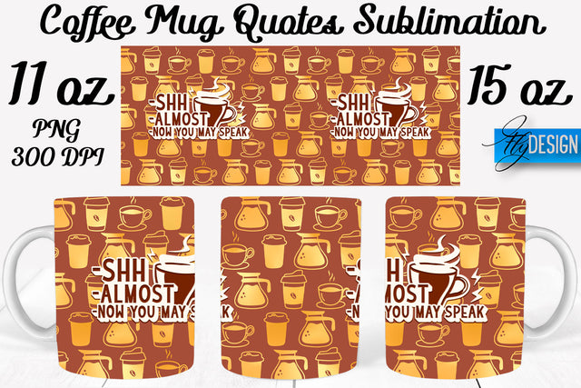 Coffee Mug Quotes Sublimation | Coffee Mug 11 Oz, 15 Oz | Coffee Mug Wrap Templates Sublimation Fly Design 