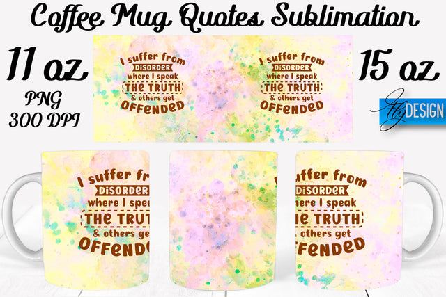 Coffee Mug Quotes Sublimation | Coffee Mug 11 Oz, 15 Oz | Coffee Mug Wrap Templates Sublimation Fly Design 