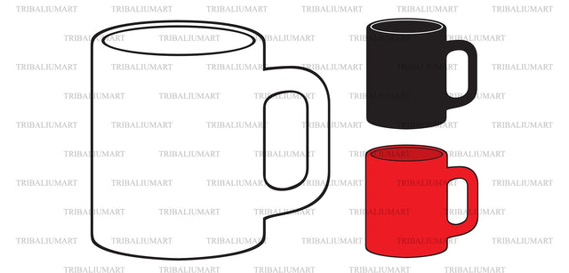 Coffee Mug SVG TribaliumArtSF 