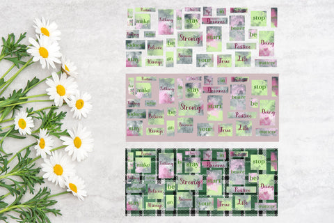 Coffee mug wrap, kind words png Sublimation LuckyTurtleArt 