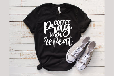 Coffee pray teach repeat SVG orpitasn 