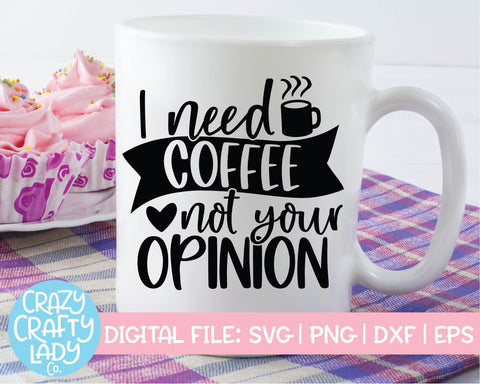 Coffee Quote | Funny Caffeine SVG Cut File Bundle SVG Crazy Crafty Lady Co. 