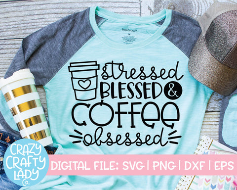 Coffee Quote | Funny Caffeine SVG Cut File Bundle SVG Crazy Crafty Lady Co. 