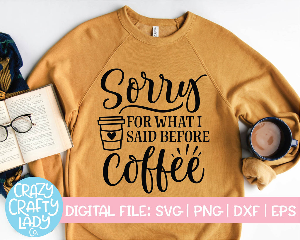 Coffee Quote | Funny Caffeine SVG Cut File Bundle - So Fontsy