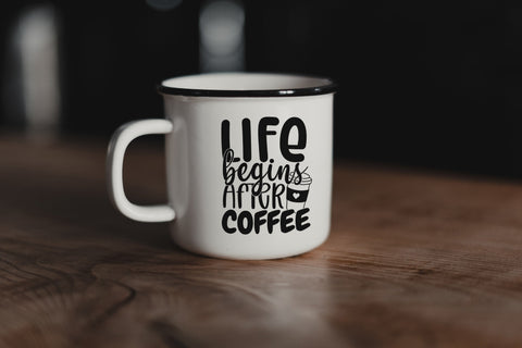 Coffee Quote SVG Bundle - 25 Designs, Coffee Sayings SVG, Coffee Cut Files SVG HappyDesignStudio 