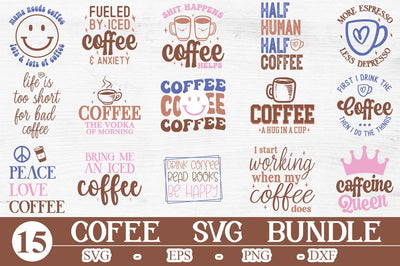 Coffee Quote SVG Design Bundle SVG Svgcraft 
