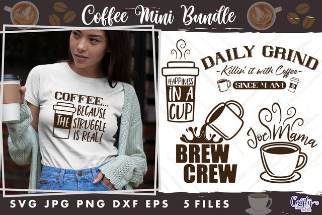 Coffee Quotes Bundle | Good Morning Svg Designs SVG Crafty Mama Studios 